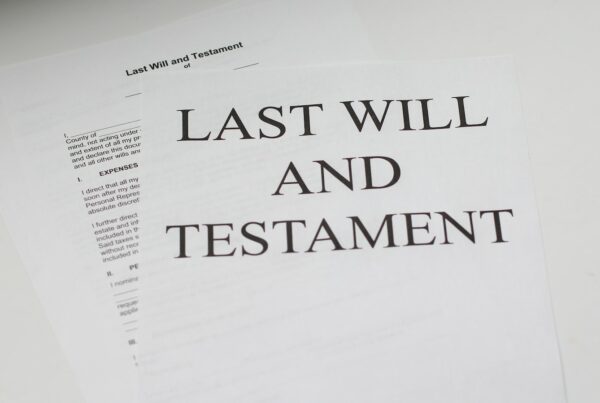 last will and testament white printer paper